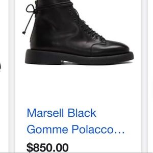 $850 New Marsell Gomme Polacco Boots 35